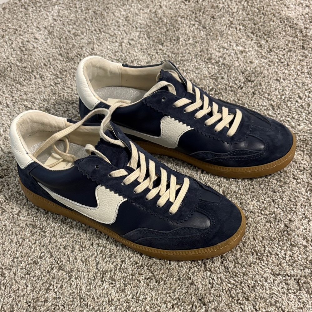 Dolce Vita Navy and White Women's Sneakers